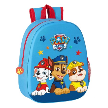 Sac à dos enfant 3D The Paw Patrol Rouge Bleu (27 x 32 x 10 cm)