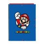 Dossier Super Mario Rouge Bleu A4 (26 x 33.5 x 2.5 cm)