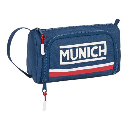 Trousse d'écolier Munich Soon Bleu (20 x 11 x 8.5 cm)