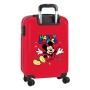 Trolley de Cabine Mickey Mouse Happry Smiles Rouge Bleu 20'' (34.5 x 55 x 20 cm)