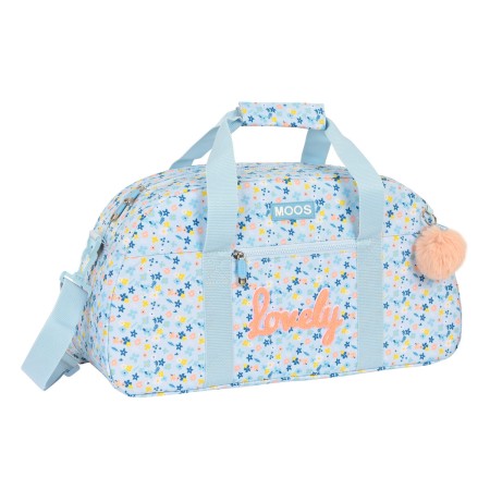 Sac de sport Moos Lovely Bleu clair (50 x 26 x 20 cm)