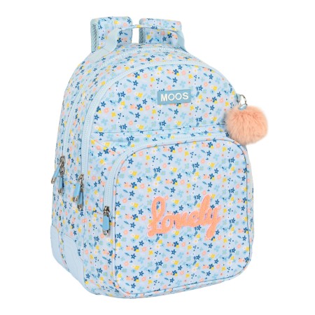 Cartable Moos Lovely Bleu clair (32 x 42 x 15 cm)