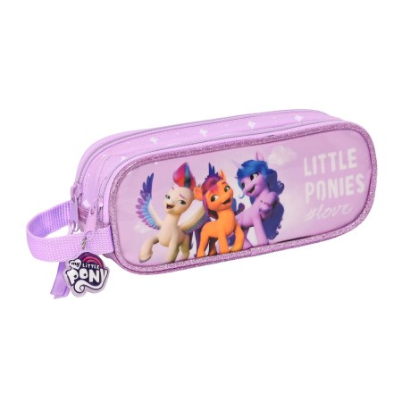 Trousse Fourre-Tout Double My Little Pony Lila (21 x 8 x 6 cm)