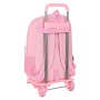 Cartable à roulettes Benetton Vichy Rose (30 x 46 x 14 cm)