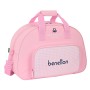 Sac de sport Benetton Vichy Rose (48 x 33 x 21 cm)