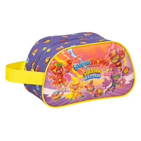 Trousse de Toilette SuperThings Guardians of Kazoom Violet Jaune (26 x 15 x 12 cm)