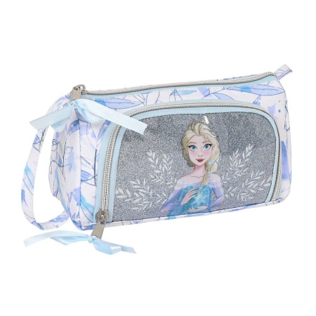 Trousse Scolaire avec Accessoires Frozen Memories Bleu Blanc (32 Pièces)
