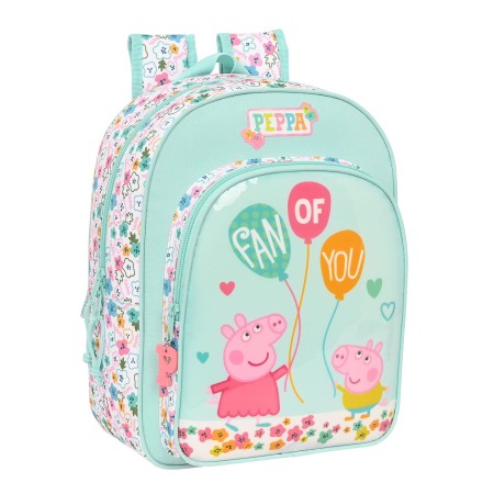 Cartable Peppa Pig Cosy corner Bleu clair (26 x 34 x 11 cm)
