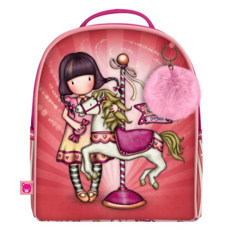Cartable Gorjuss Carousel Mini Saumon (20 x 22 x 10 cm)