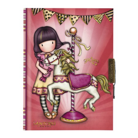 Journal intime Gorjuss Carousel Saumon (12.8 x 17.5 x 2 cm)