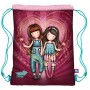 Sac à dos serré par des ficelles Gorjuss Fireworks Bordeaux (34 x 45 x 1 cm)