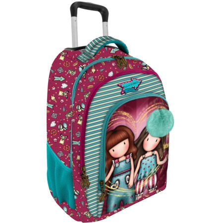 Cartable Gorjuss Fireworks Bordeaux (34 x 45 x 18 cm)