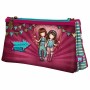 Trousse Fourre-Tout Double Gorjuss Fireworks Bordeaux (21.5 x 11,5 x 5 cm)