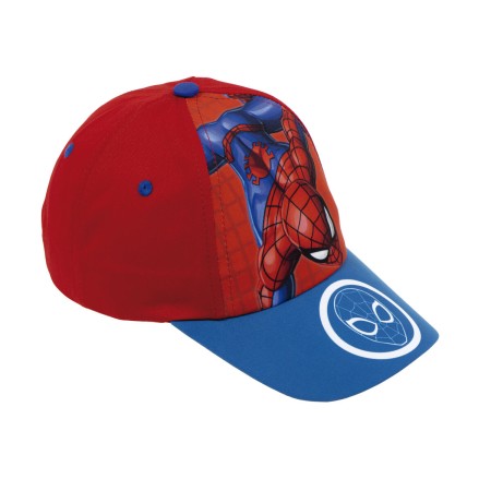 Casquette enfant Spiderman Great power Rouge Bleu (48-51 cm)