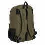 Cartable Munich Class Noir Vert militaire (30 x 46 x 14 cm)