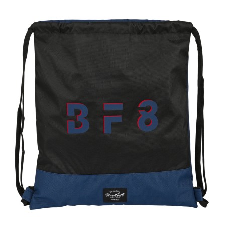 Sac à dos serré par des ficelles BlackFit8 Urban Noir Blue marine (35 x 40 x 1 cm)