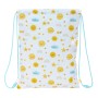 Sac à dos serré par des ficelles Safta Solete Blanc Jaune (26 x 34 x 1 cm)
