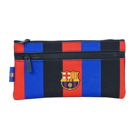 Trousse d'écolier F.C. Barcelona Bordeaux Blue marine (22 x 11 x 1 cm)