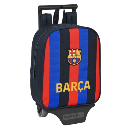 Cartable à roulettes F.C. Barcelona Bordeaux Blue marine (22 x 27 x 10 cm)