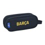 Trousse Fourre-Tout Double F.C. Barcelona Bordeaux Blue marine (21 x 8 x 6 cm)