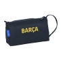 Trousse d'écolier F.C. Barcelona Bordeaux Blue marine (20 x 11 x 8.5 cm)