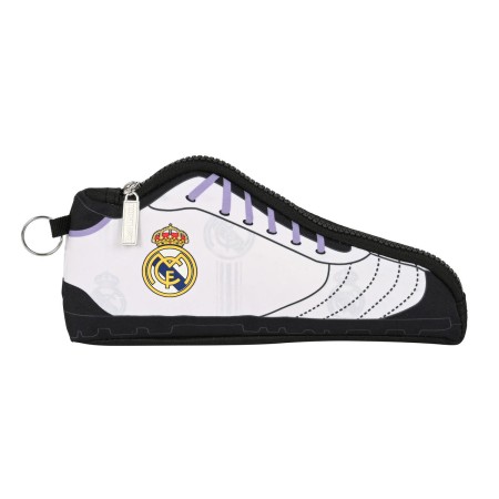 Trousse d'écolier Real Madrid C.F. Basket Noir Blanc (24 x 10 x 2 cm)