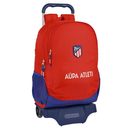 Cartable à roulettes Atlético Madrid Rouge Blue marine (32 x 44 x 16 cm)