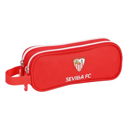 Trousse Fourre-Tout Double Sevilla Fútbol Club Rouge (21 x 8 x 6 cm)