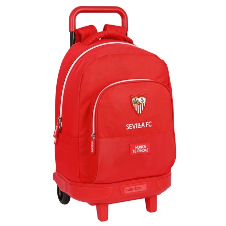 Cartable à roulettes Sevilla Fútbol Club Rouge (33 x 45 x 22 cm)