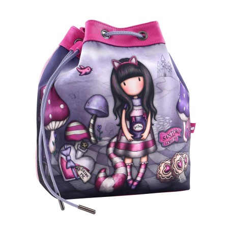 Sac à dos enfant Gorjuss Cheshire cat Violet (25.5 x 28 x 17.5 cm)