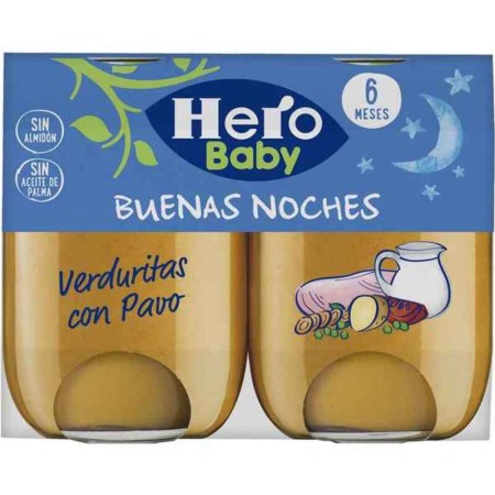 Pot pour bébé Hero Buenas Noches Pavo Verduras (2 x 190 gr)
