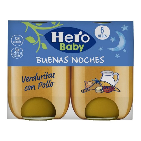 Pot pour bébé Hero Buenas Noches Verduras Pollo (2 x 190 gr)