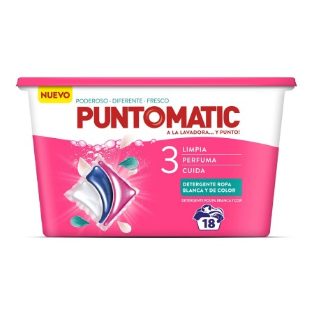 Détergent Puntomatic Tricaps (18 uds)