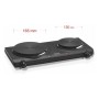 Plaque Électrique Haeger Double Disc Noir 2 Feux à gaz 2250W