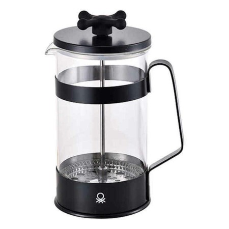 Cafetière à Piston Benetton Noir Verre Borosilicaté black (600 ml)