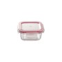 Ensemble de Boîtes à Lunch Bergner Verre Borosilicaté Rouge (3 pcs)