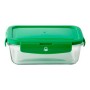 Boîte à lunch Benetton Rainbow Vert polypropylène Verre Borosilicaté (840 ml)