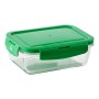 Boîte à lunch Benetton Rainbow Vert polypropylène Verre Borosilicaté (840 ml)