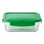 Boîte à lunch Benetton Rainbow Vert polypropylène Verre Borosilicaté (840 ml)