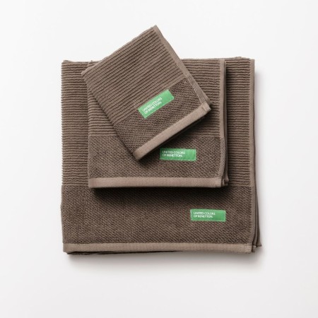 Serviette de toilette Benetton Tevere Marron (3 pcs)