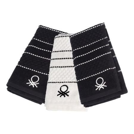 Tissu de cuisine Benetton 100 % coton (3 pcs)