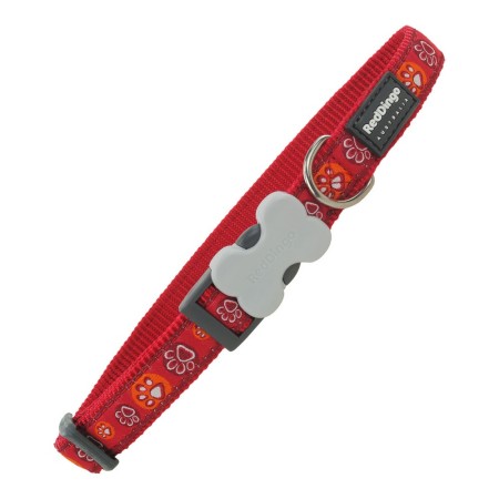 Collier pour Chien Red Dingo Style Rouge Empreinte des animaux (2 x 31-47 cm)