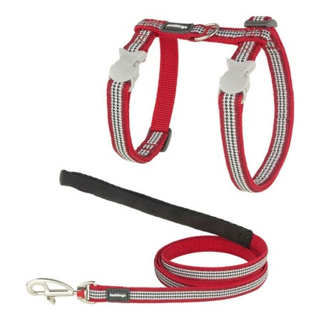 Harnais pour chat Red Dingo Fang It Style Rouge Sangle