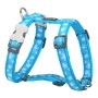 Harnais pour Chien Red Dingo Style Bleu Flocons de neige 25-39 cm