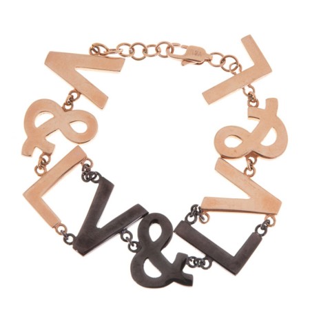 Bracelet Femme Victorio & Lucchino VJ0173BR Noir Rose Acier