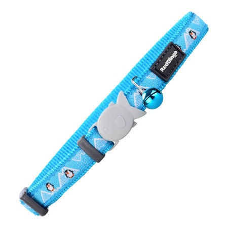 Collier pour chat Red Dingo Style Bleu Pingouin (1,2 x 20-32 cm)