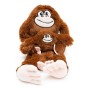 Jouet pour chien en peluche Gloria Mizaru Singe Marron Brown