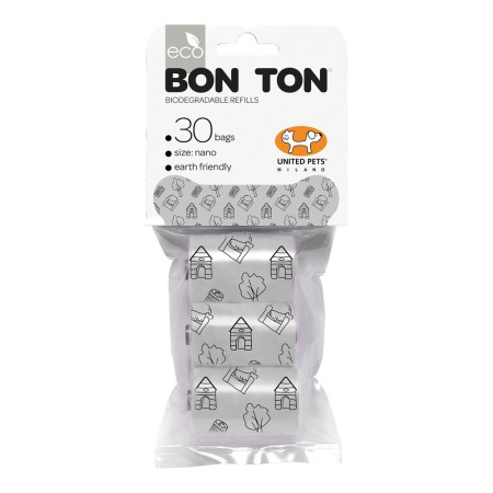 Sacs d'hygiène United Pets Bon Ton Nano Chien Blanc (3 x 10 uds)