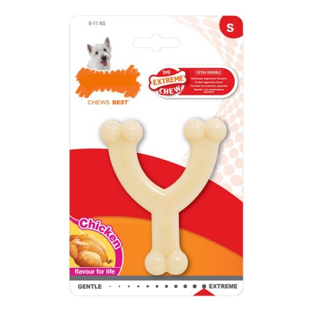 Jouet pour chien Nylabone Extreme Chew Wishbone Taille S Poulet Nylon