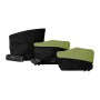 Sac en bandoulière pour animaux de compagnie United Pets Sling Noir/Vert (36 x 14 cm) (36 x 14 x 19/31 cm)